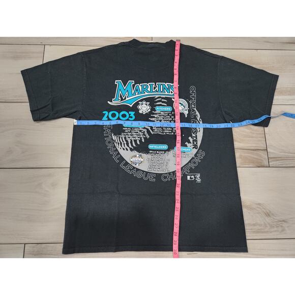 Florida Marlins Vtg Shirt MLB Majestic Men’s Large 2003 World Series Lee sport - Picture 4 of 4